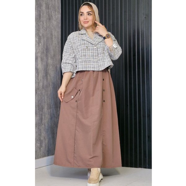 36900144-2-min ست کت دامن بوکله - مانتو پاتریس رشت