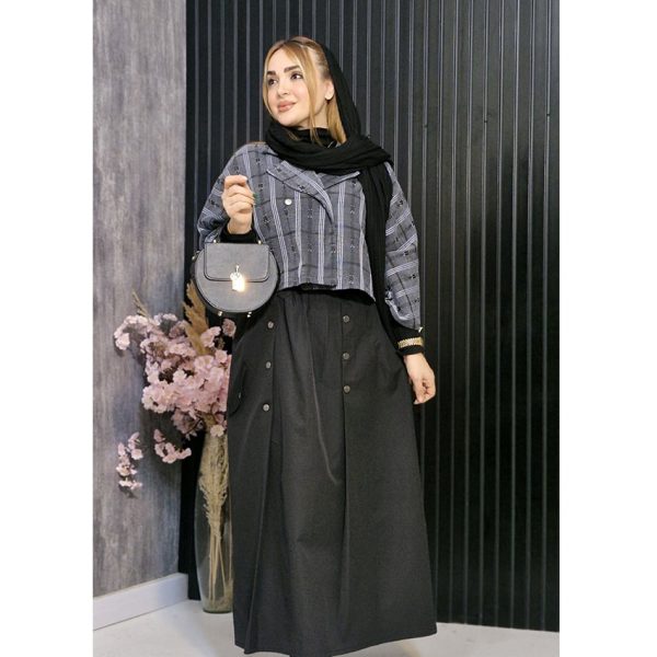 ست کت کراپ و دامن- مانتو پاتریس رشت