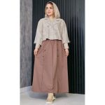 ست کت دامن بوکله - مانتو پاتریس رشت