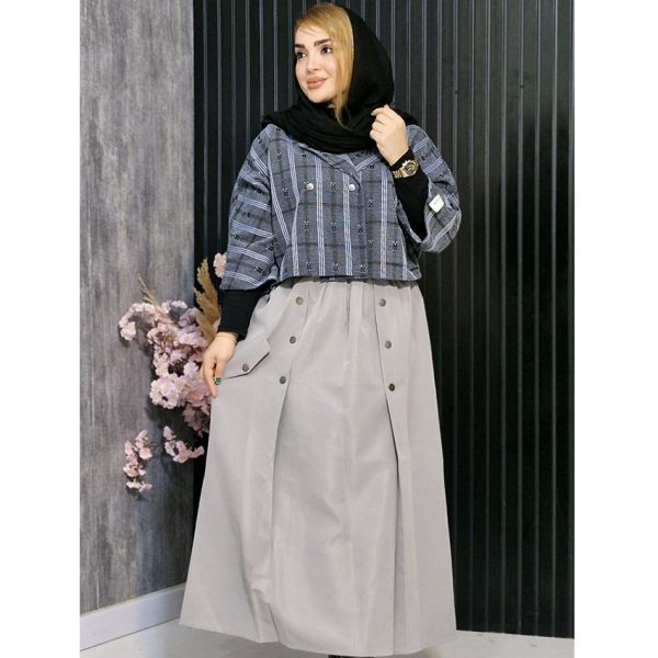 ست کت کراپ و دامن- مانتو پاتریس رشت