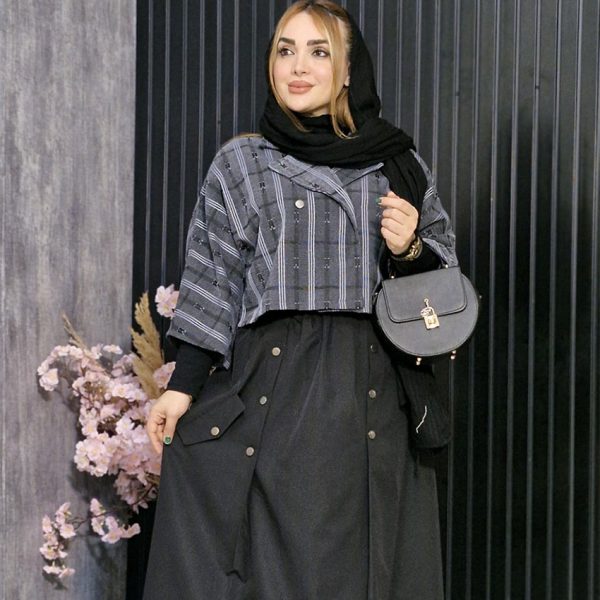 ست کت کراپ و دامن- مانتو پاتریس رشت