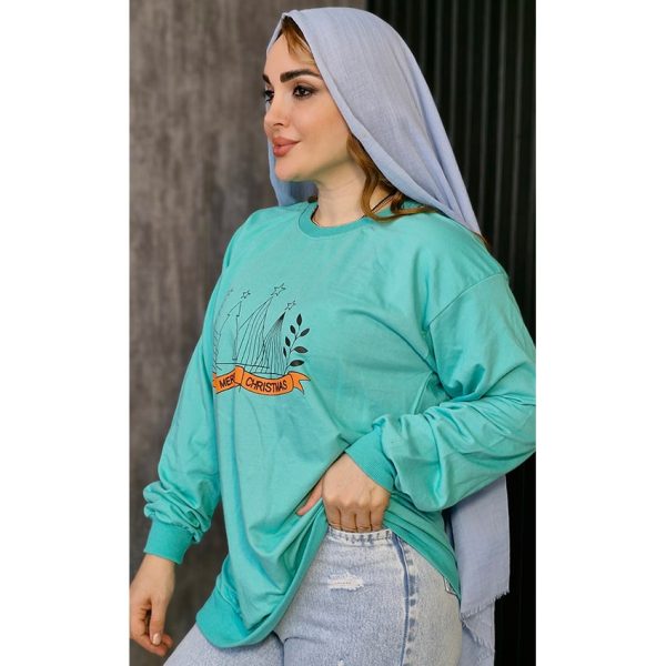 بلوز آستین بلند چاپ کاج - مانتو پاتریس رشت