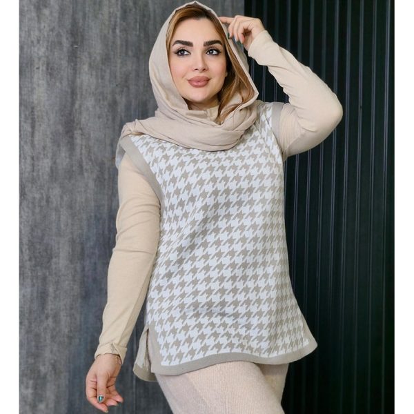 ژیله بافت پیچازی بغل چاک - مانتو پاتریس رشت