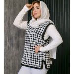 ژیله بافت پیچازی بغل چاک - مانتو پاتریس رشت