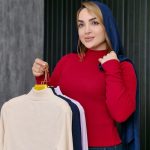 بلوز یقه اسکی آستین بلند فانریپ - مانتو پاتریس رشت