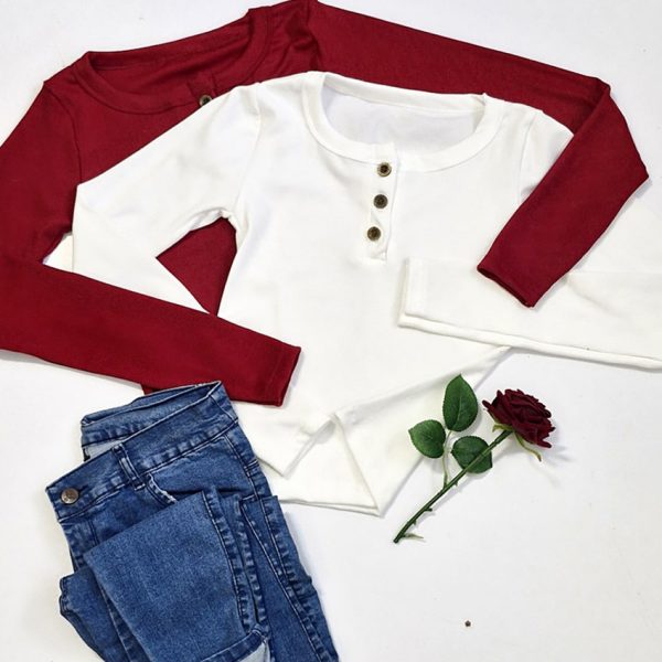 بلوز یقه سه دکمه - مانتو پاتریس رشت