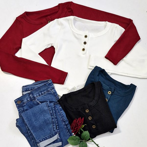 بلوز یقه سه دکمه - مانتو پاتریس رشت