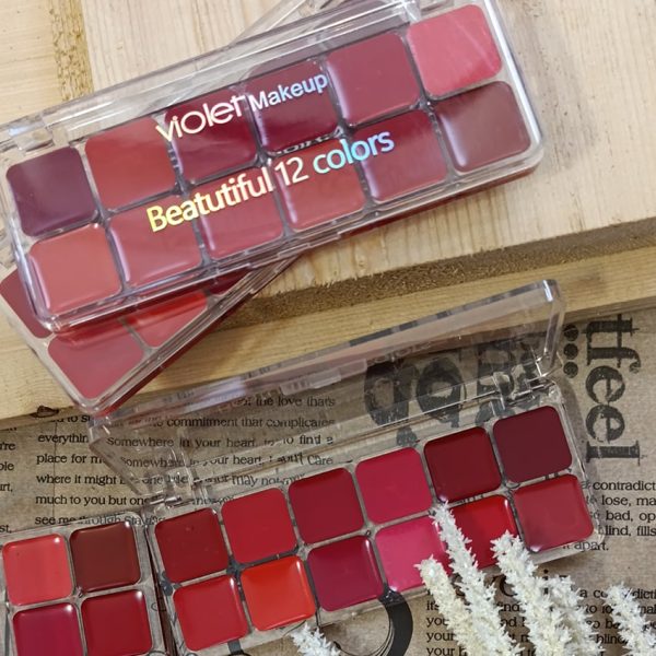 پالت رژ لب جامد 12 رنگ - مانتو پاتریس رشت