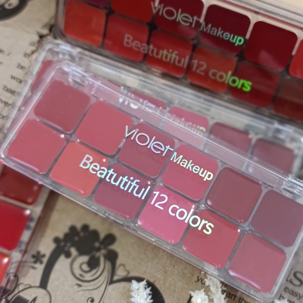 پالت رژ لب جامد 12 رنگ - مانتو پاتریس رشت