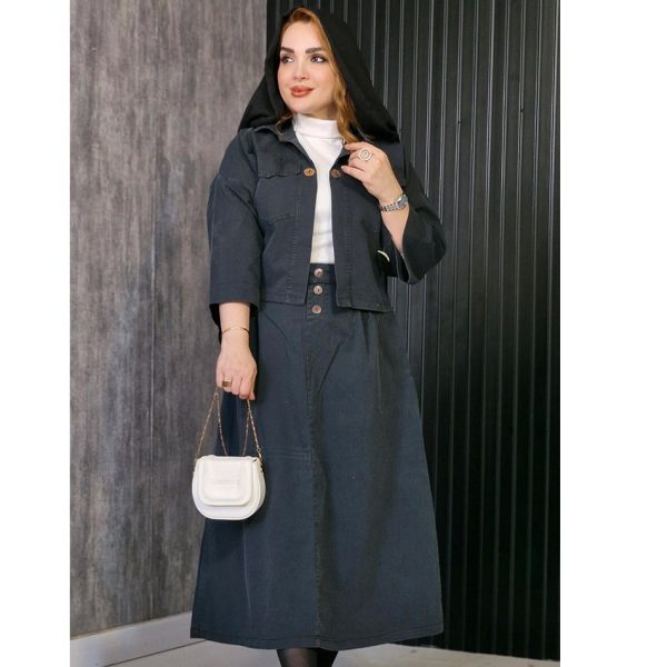 ست کت و دامن جین- مانتو پاتریس رشت