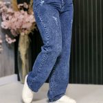 شلوار جین نیم بگ - مانتو پاتریس رشت