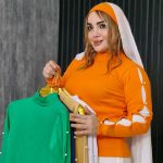 بلوز کربریتی آستین مرواریدی