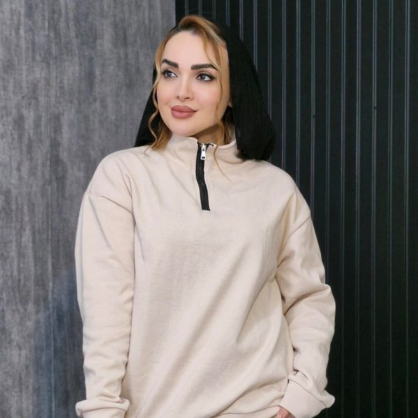 بلوز دورس نیم زیپ - مانتو پاتریس رشت