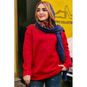 بلوز نیم زیپ دورس رنگی - مانتو پاتریس رشت