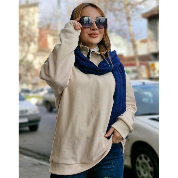 بلوز نیم زیپ دورس رنگی - مانتو پاتریس رشت