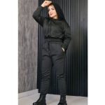 ست هودی کراپ و شلوار مشکی - مانتو پاتریس رشت