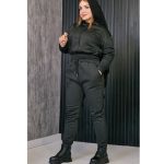 ست هودی کراپ و شلوار مشکی - مانتو پاتریس رشت