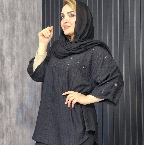 شومیز مراکشی یقه دو دکمه - مانتو پاتریس رشت