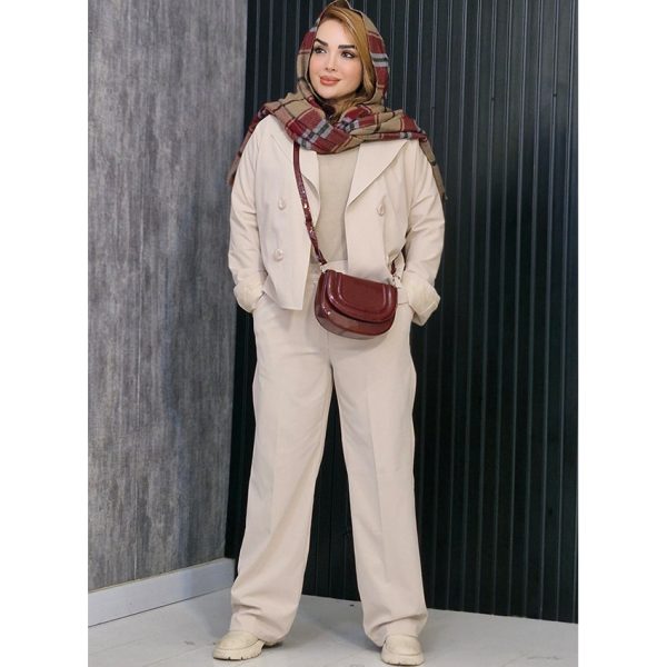 ست کت شلوار کتان - مانتو پاتریس رشت