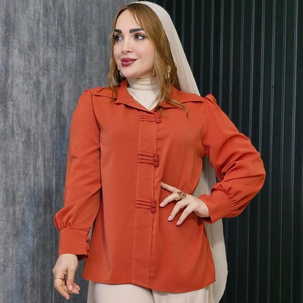 شومیز کرپ الیزه - مانتو پاتریس رشت