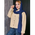 کت کراپ کتان هلالی - مانتو پاتریس رشت