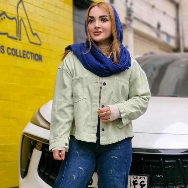 کت کراپ کتان هلالی - مانتو پاتریس رشت