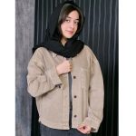 کت کراپ کتان هلالی - مانتو پاتریس رشت