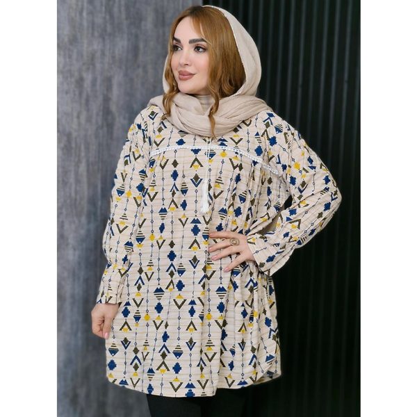 تونیک پوپلین طرح لوزی - مانتو پاتریس رشت