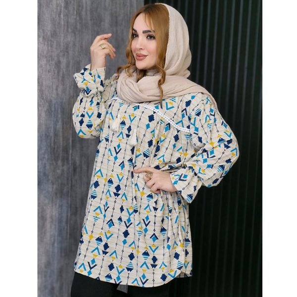 تونیک پوپلین طرح لوزی - مانتو پاتریس رشت