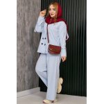 ست کت شلوار لینن کمربندی - مانتو پاتریس رشت