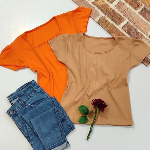 تیشرت کراپ فانریپ آستین چین - مانتو پاتریس رشت