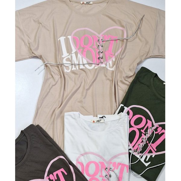 تیشرت لانگ قلب بندی - مانتو پاتریس رشت