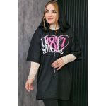 تیشرت لانگ قلب بندی - مانتو پاتریس رشت