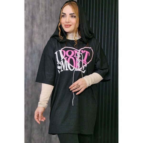 تیشرت لانگ قلب بندی - مانتو پاتریس رشت