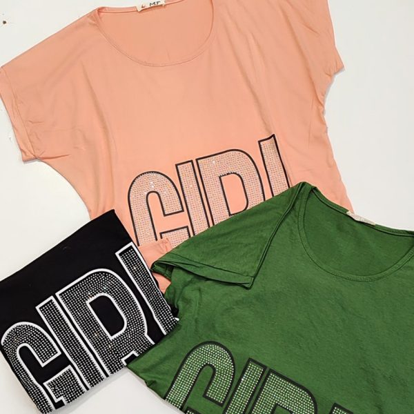 تیشرت نگینی گرل- مانتو پاتریس رشت