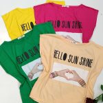 تیشرت چاپ قلب و دست - مانتو پاتریس رشت