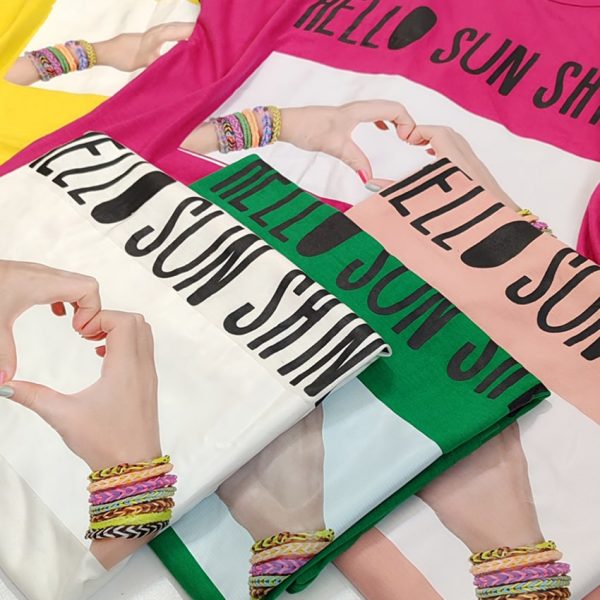 تیشرت چاپ قلب و دست - مانتو پاتریس رشت