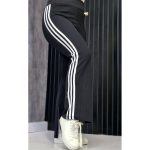 شلوار کبریتی تسلا مشکی 3 خط - مانتو پاتریس رشت