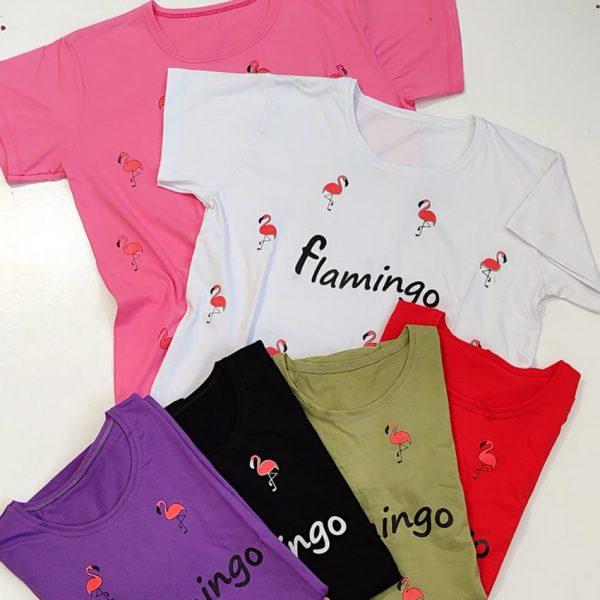 تیشرت نخ پنبه فلامینگو - مانتو پاتریس رشت