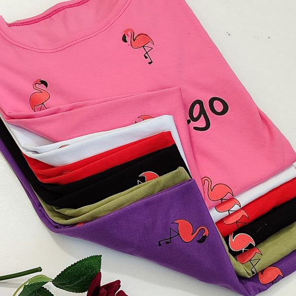 تیشرت نخ پنبه فلامینگو - مانتو پاتریس رشت