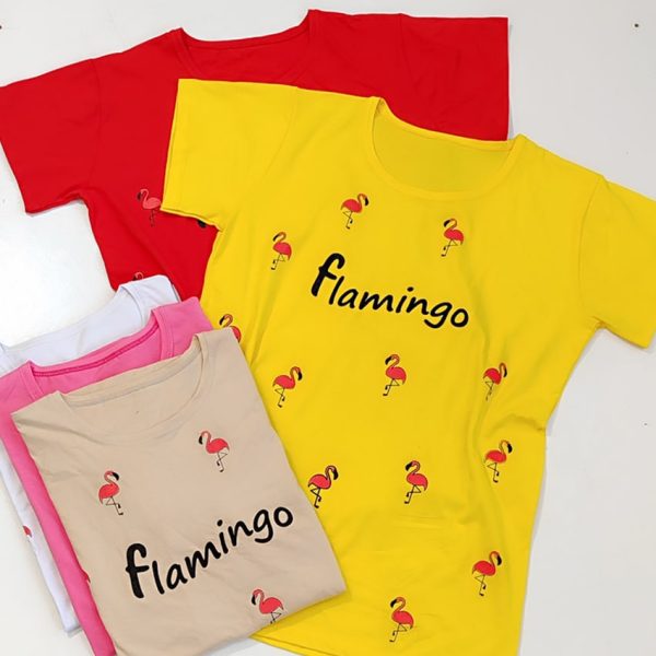 تیشرت نخ پنبه فلامینگو - مانتو پاتریس رشت