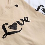 تیشرت نخ پنبه چاپ لاو - مانتو پاتریس رشت