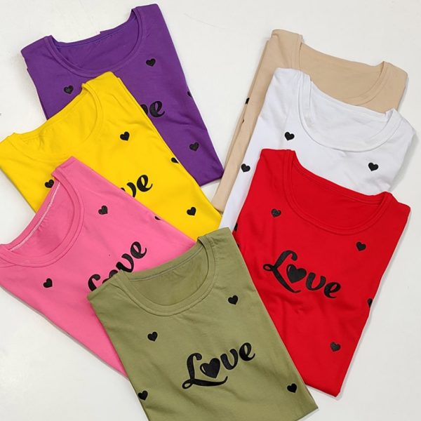 321004724-05-min تیشرت نخ پنبه چاپ لاو - مانتو پاتریس رشت