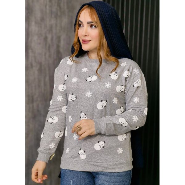 بلوز ملانژ آدم برفی - مانتو پاتریس رشت