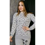 ست بلوز شلوار ملانژ گل بابونه - مانتو پاتریس رشت