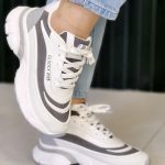 کتونی 2025 سفید طوسی - مانتو پاتریس رشت