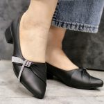 کفش بغل نگین مشکی - مانتو پاتریس رشت