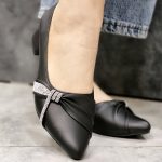 کفش بغل نگین مشکی - مانتو پاتریس رشت