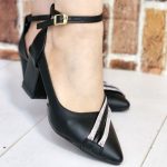 کفش پاشنه دار نوار شاینی - مانتو پاتریس رشت