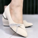 کفش پاشنه عروسکی کرم - مانتو پاتریس رشت